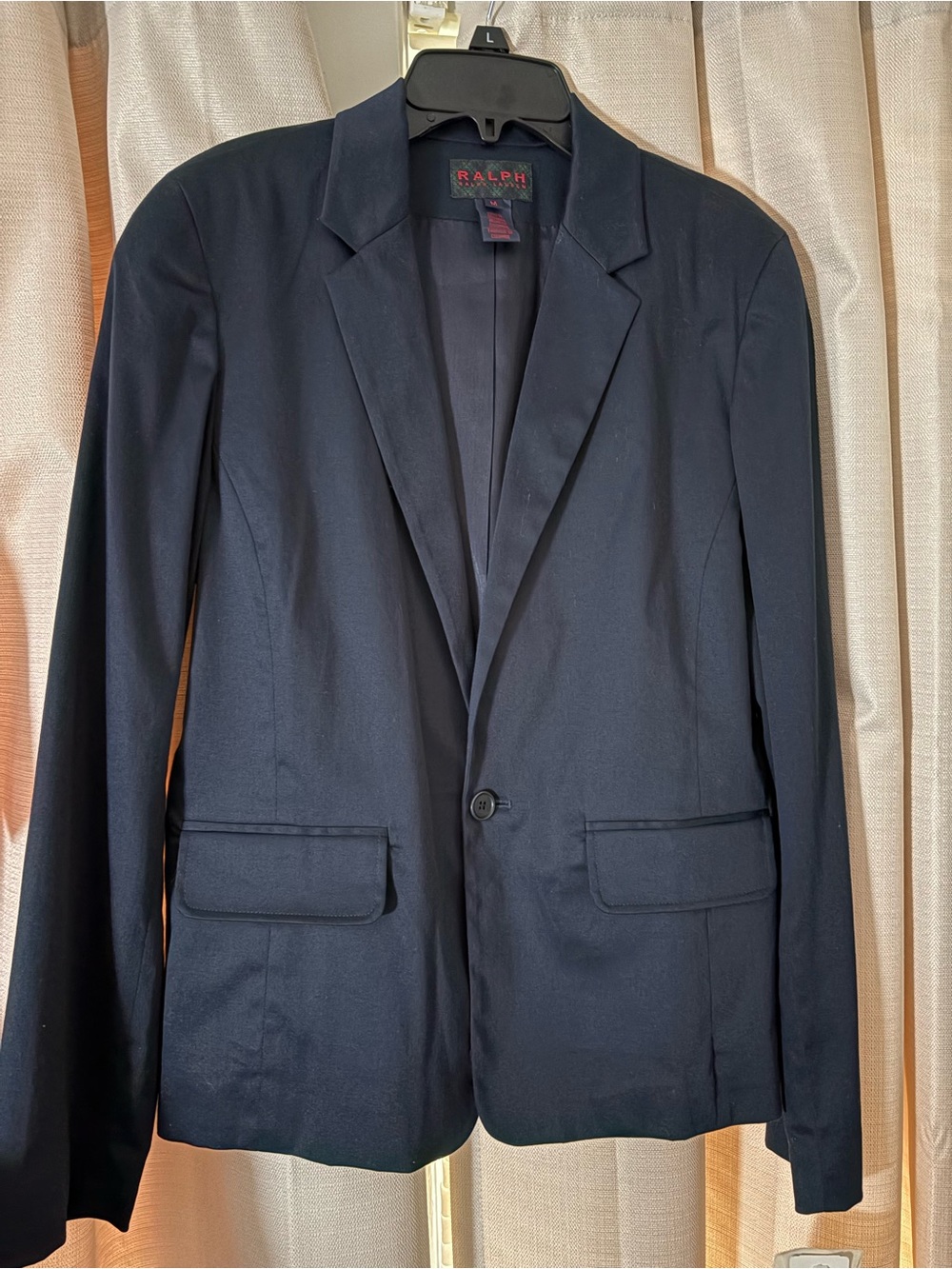 Ralph Lauren Dark Navy Single-Button Blazer